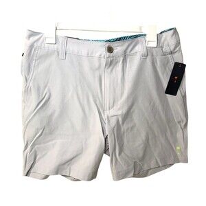 Margaritaville Mens Shorts 32 Waist 7" inseam Grey Dawn UPF 30, Quick Dry